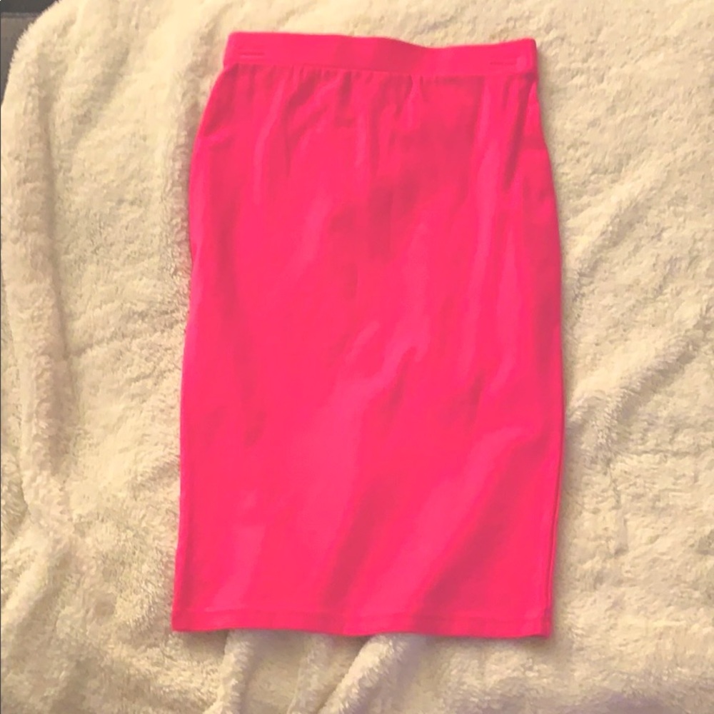 Hot Pink Pencil Skirt